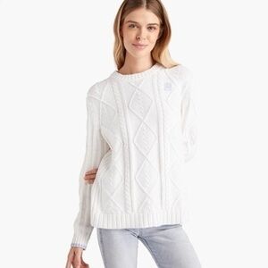Hill House White House Logo Sweater in White - M